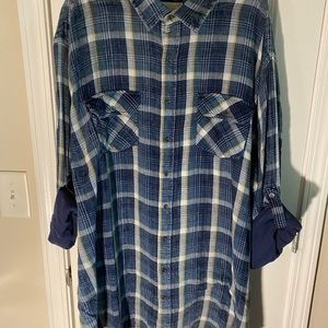 True Nation Button Up Shirt Mens 3XLT LS
